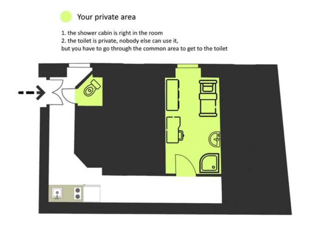 Room With Privat Shower In 3 Rooms Apartment Βιέννη Εξωτερικό φωτογραφία